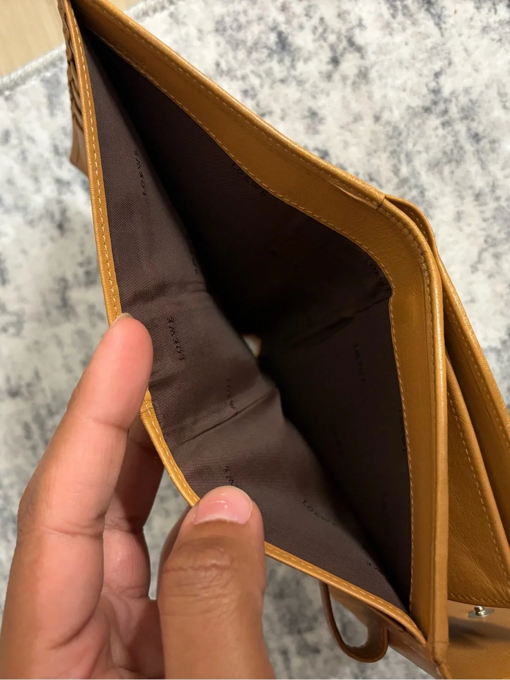 Loewe tan wallet